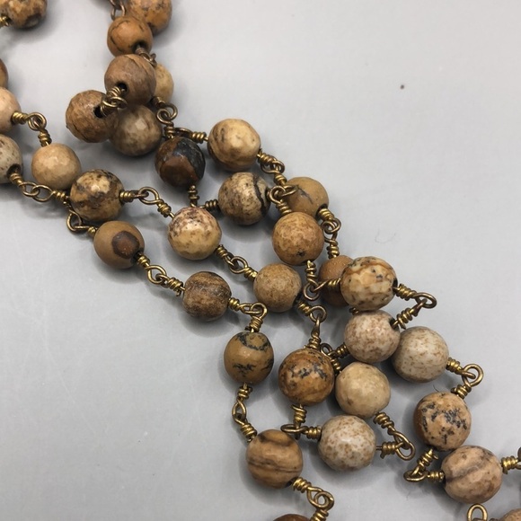 Curated bundle 2 festival boho dress up layered look necklaces statement artisan - Picture 8 of 8